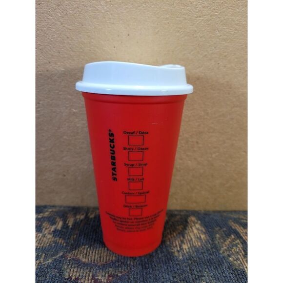 Starbucks 16oz. Reusable Red Color Changing Holiday Hot Cup - Picture 2 of 4